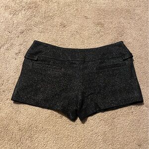 Monteau Black Sparkly Mini Shorts Size 6